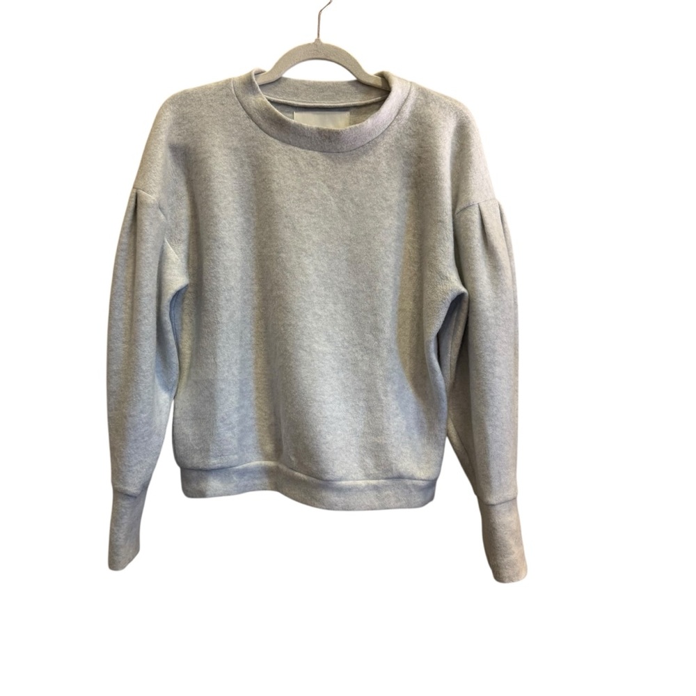 McGuire Denim Light Gray Reverse Crew Neck Loungewear Casual Sweatshirt Sz S
